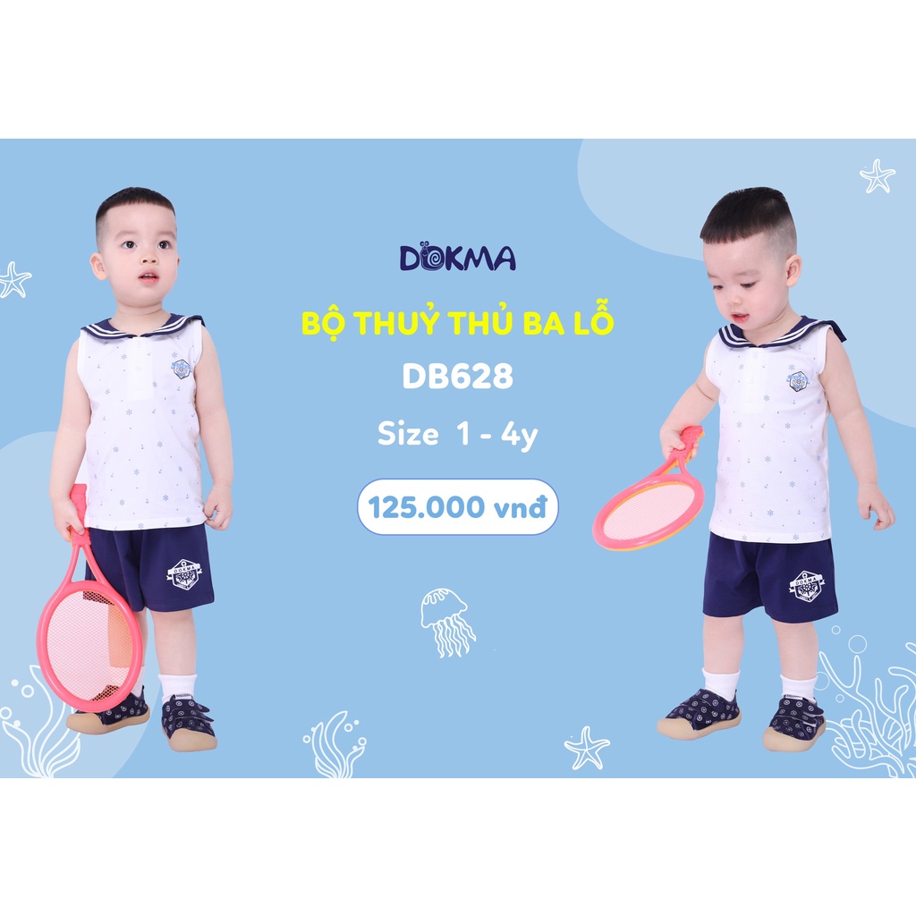 [FAFRINW05 giảm tối đa 30k đơn 150k]Bộ ba lỗ kids Dokma cho bé DMB298/DB628