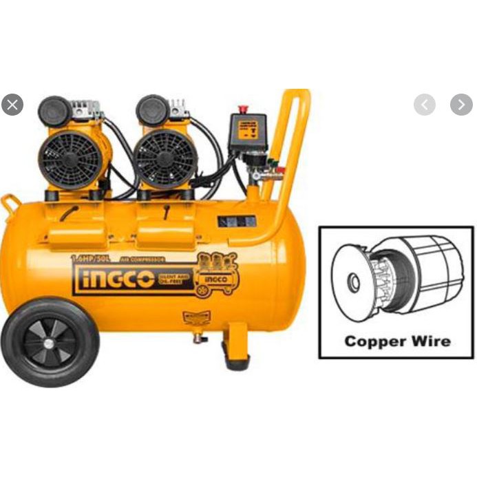 INGCO Máy nén khí không dầu ACS215506T <HÀNG CHÍNH HÃNG>