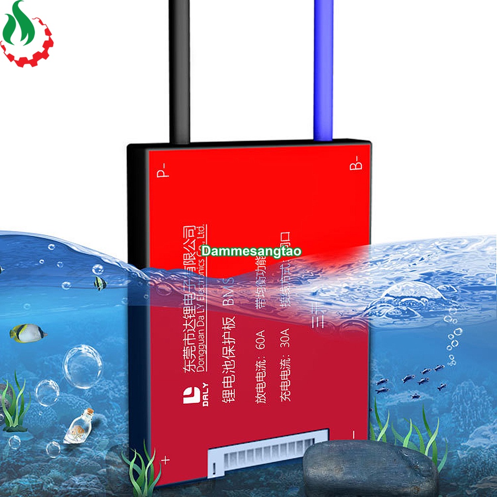Mạch 16S 48V (58.4V) Daly bảo vệ pin sắt Li-Fe 3.2V