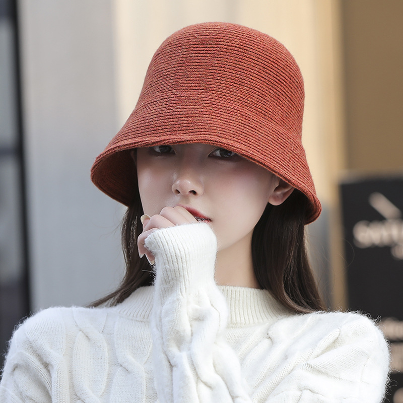 Mũ Bucket Nữ Vải Len Trơn Nhiều Màu Sắc Phong Cách Hàn Quốc Thanh Lịch UMI MU01
