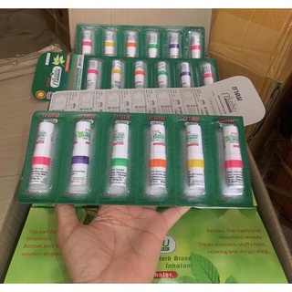 Combo 6 ống hít thông mũi Greenherb Thái Lan