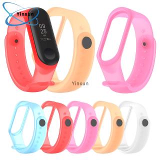 Dây đồng hồ đeo tay thay thế bằng TPU màu trơn cho Đồng Hồ Thông Minh Xiaomi Mi Band 4