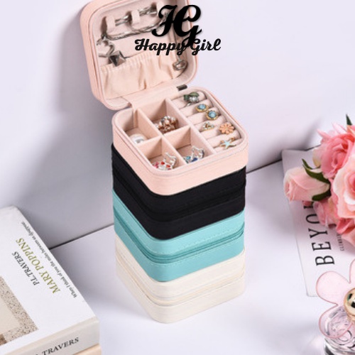 Hộp đựng trang sức, hộp đựng nữ trang bọc da PU sang trọng - HappyGirl