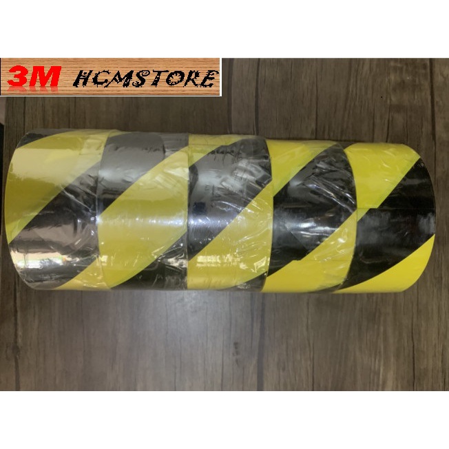 3M 766 50mm dài 33met -  BĂNG KEO DÁN NỀN SỌC VÀNG ĐEN chuyên dán nền, dán cảnh báo nguy hiểm