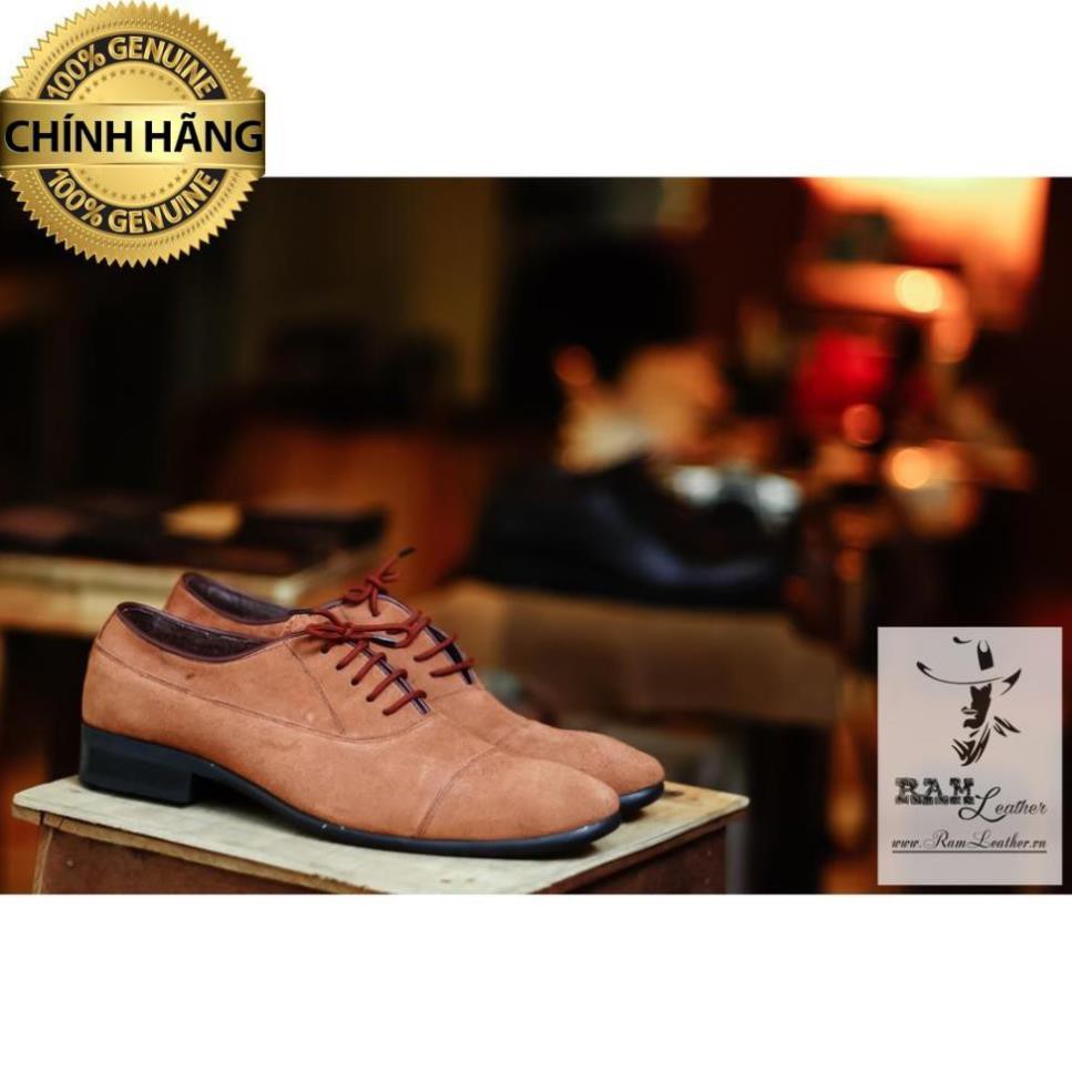GIÀY CÔNG SỞ OXFORD DA BÒ LỘN VÀNG - CHÍNH HÃNG RAM LEATHER .