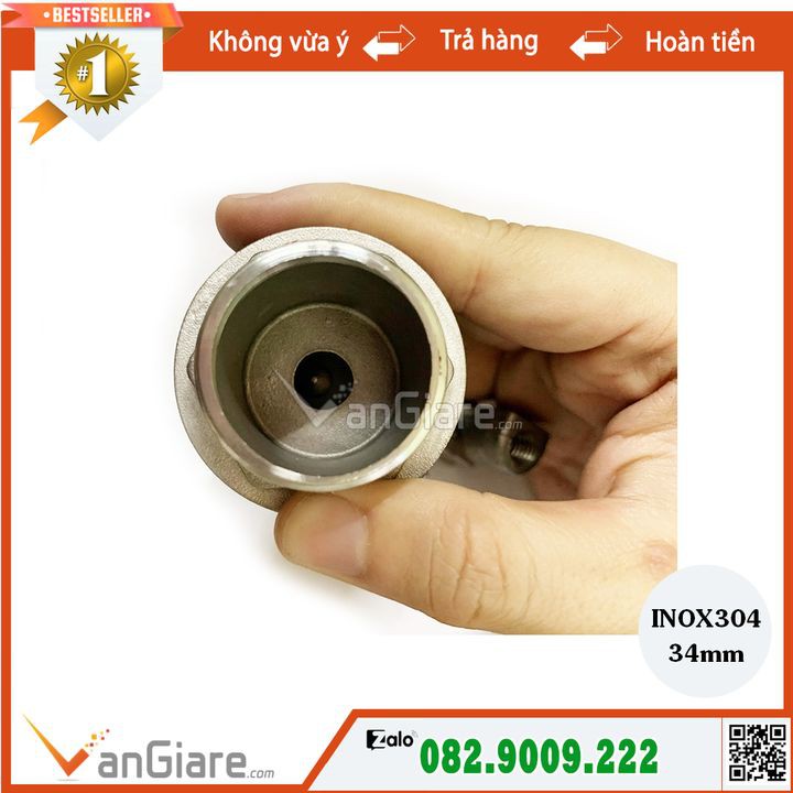 Van phao cơ Inox 304 34 Đài Loan (Tốt)