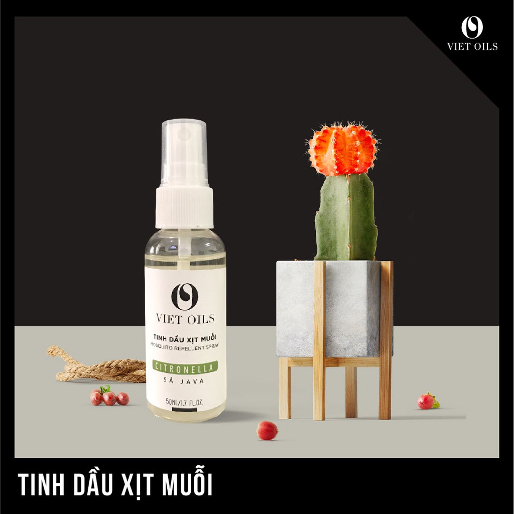 Tinh dầu xịt muỗi VietOils 50ml bảo vệ gia đình