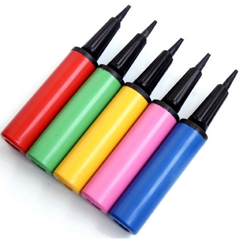 Set bóng bay trang trí sinh nhật màu hồng Tặng đủ phụ kiện bơm tay keo dán CC01