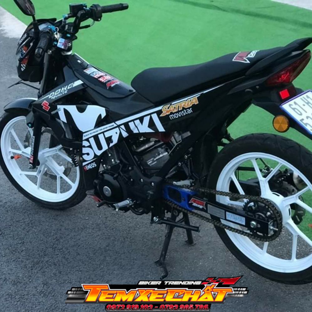 Bộ Tem rời xe Raider- Satria movistar cao cấp [KÈM QUÀ TẶNG]