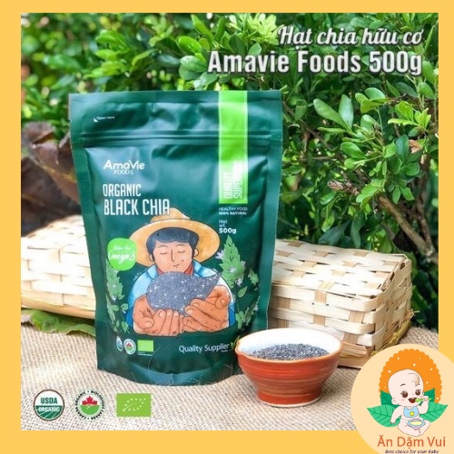 Hạt quinoa diêm mạch hữu cơ Amavie trắng và quinoa hữu cơ Amvie 3 màu dành cho bé ăn dặm