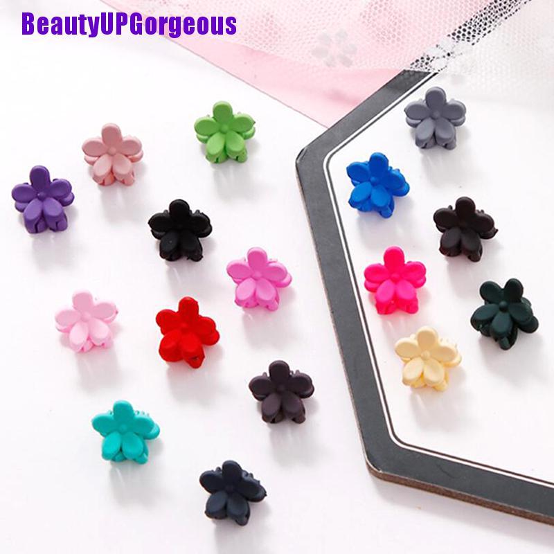 Set 10 kẹp tóc Mini hình hoa màu sắc ngọt ngào thời trang