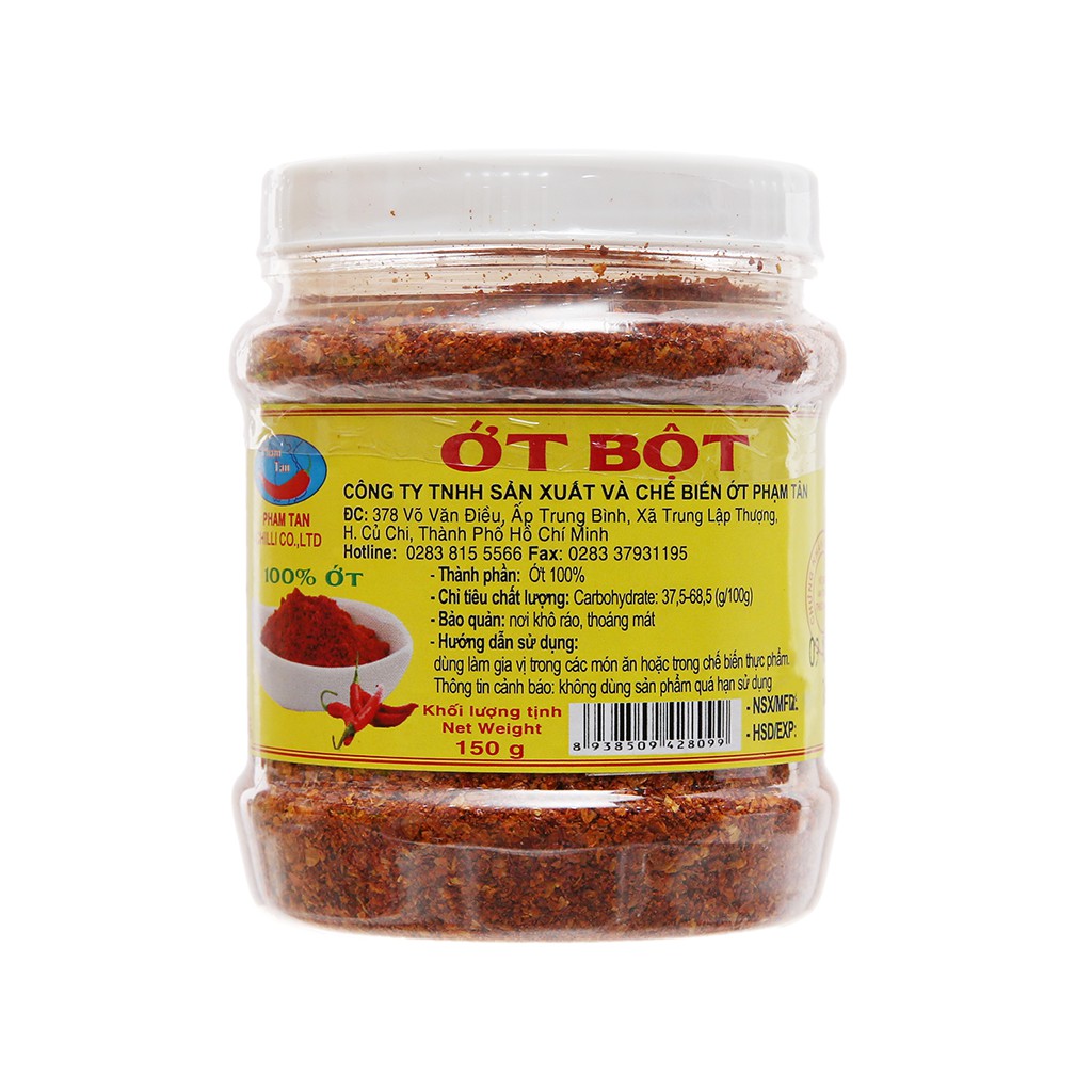 Ớt bột Phạm Tân hũ 150g