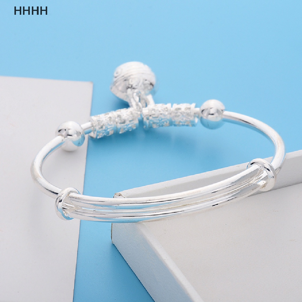 Vòng Tay Mạ Bạc Đính Chuông Phong Cách Cổ Điển Thời Trang