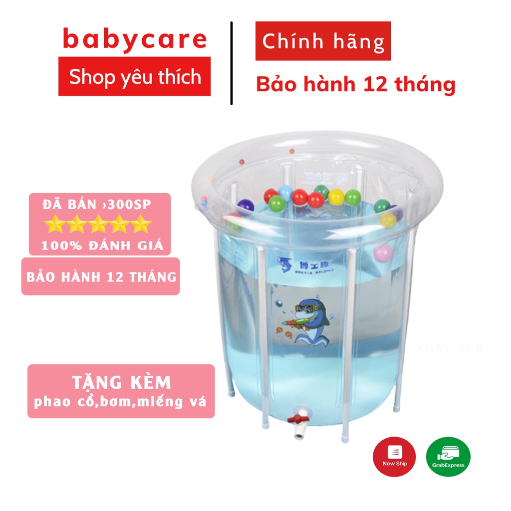 Bể bơi cho bé thành cao kèm PHAO BƠI 8 THANH CHỐNG BỂ ĐỦ PHỤ KIỆN CHÍNH HÃNG KÍCH THƯỚC 80x80cm