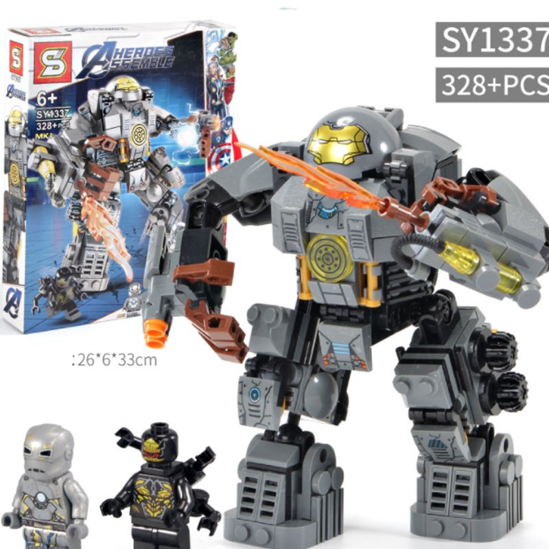 Đồ chơi lắp ráp siêu anh hùng - mô hình hulk thanos  iron man