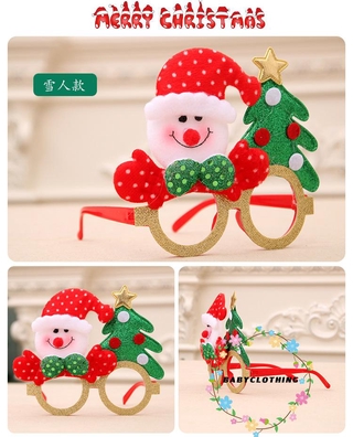 Bbcq-giáng Kính Giáng Sinh Dễ Thương Trẻ Em Người Lớn Đồ Trang Trí Trang Trí Tiệc Tối Đồ Chơi Quà Tặng