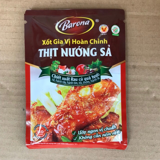 [80 g][Thịt Nướng Sả] Xốt Gia Vị Barona