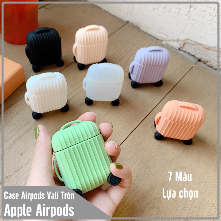 Túi đựng cho tai nghe Airpods Vali hình tròn kèm dây