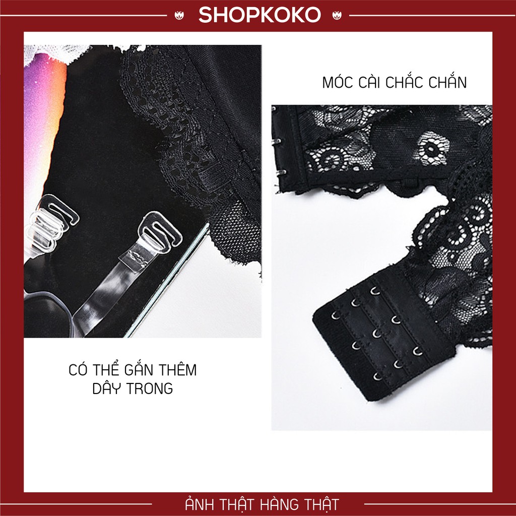 Áo Bra Ren Cúp Ngang❣️❣️FREESHIP❣️❣️Bra Cúp Ngực, Áo Lót Cúp Ngang, Áo Lót Ren Mới 088 | BigBuy360 - bigbuy360.vn