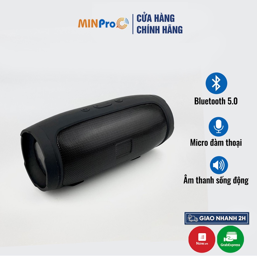 Loa bluetooth mini CHARGE 3 không dây nghe nhạc, âm thanh chất lượng, cắm được usb thẻ nhớ MINPRO