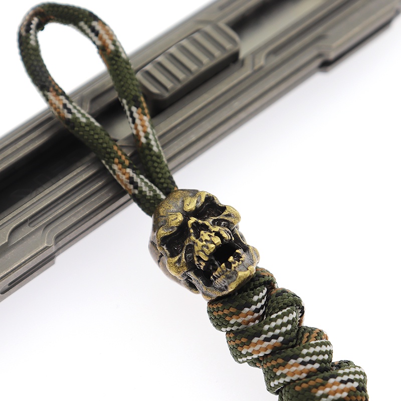 Mặt Dây Chuyền Hình Đầu Lâu Mở Bằng Đồng Thau DIY