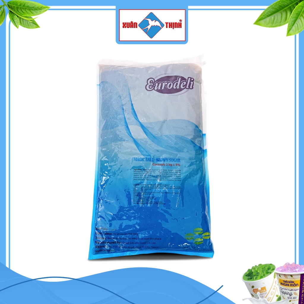 3Q CARAMEL (TRÂN CHÂU ĐƯỜNG NÂU) 2KG - EURODELI