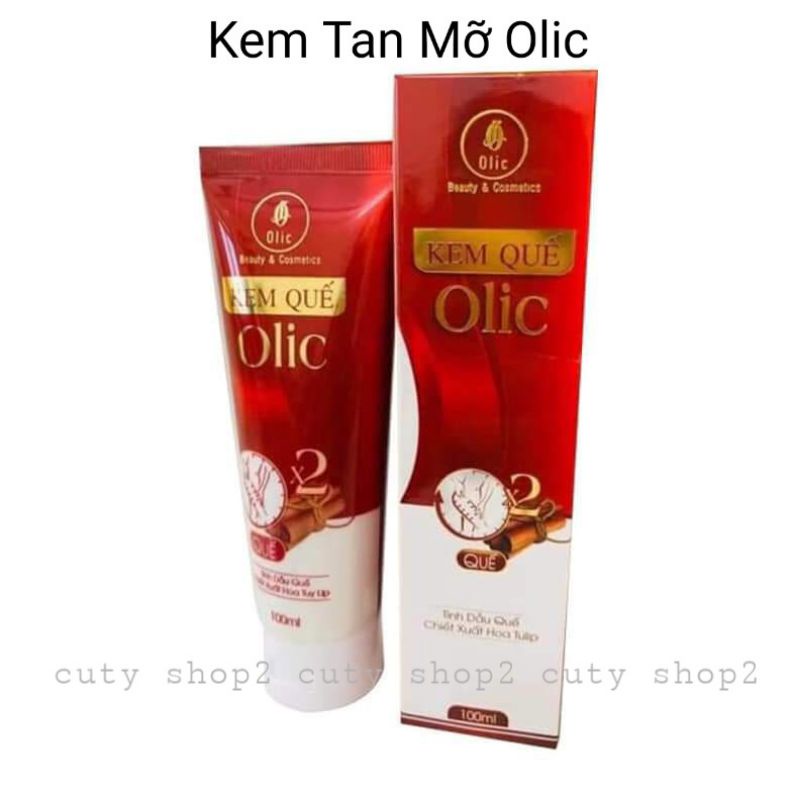 Kem Tan Mỡ Olic Rách Vỏ - Kem Quế Olic rách màng co date xa 100ml