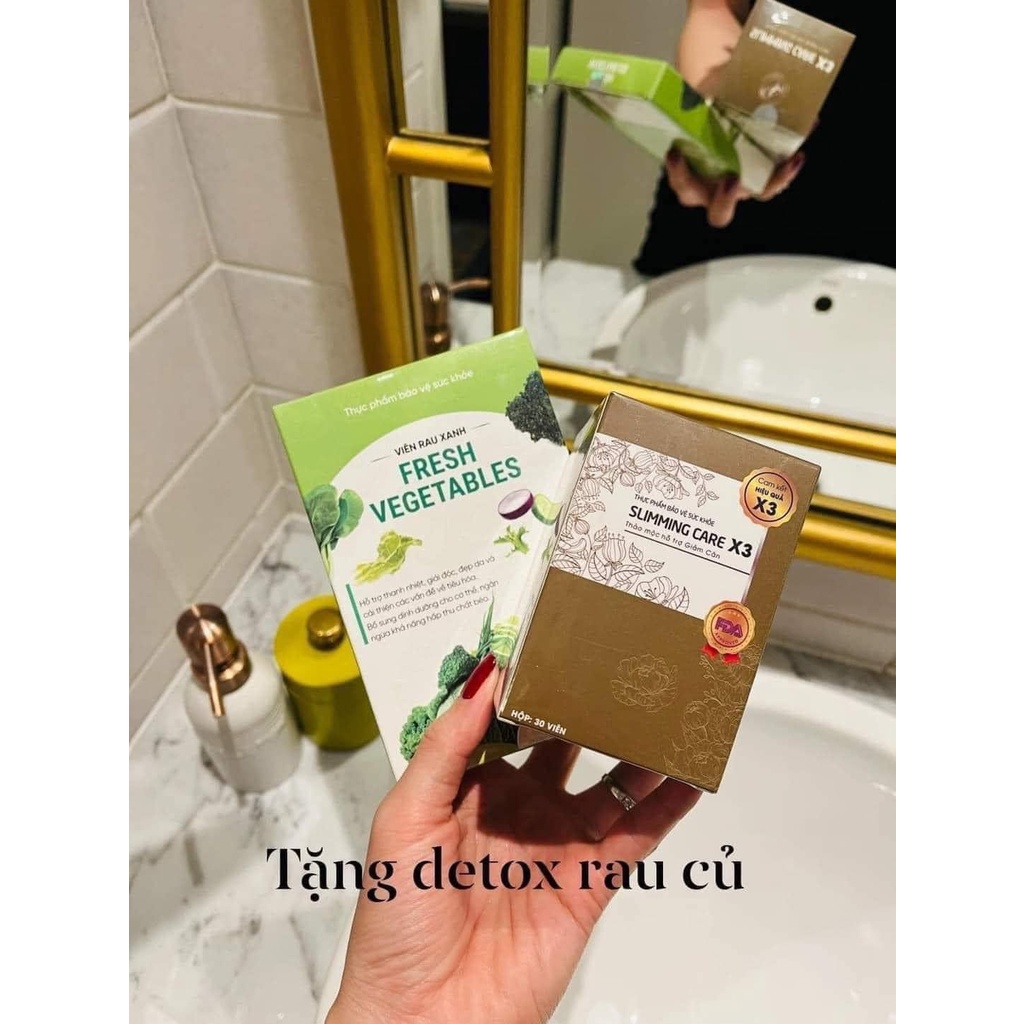 Viên Uống Thảo Mộc Giảm Cân Slimming Care X3, Hỗ Trợ Giảm Cân, Mát Gan, Thanh Nhiệt, Làm Đẹp Da Từ Bên Trong