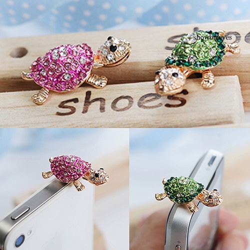 Nút Bịt Chống Bụi Lỗ Cắm Tai Nghe 3.5mm Hình Chú Rùa Đáng Yêu Cho Iphone Samsung Galaxy