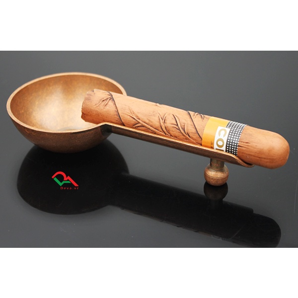 { HÀNG CHÍNH HÃNG } Gạt Tàn Cigarr Cohiba075Cao Cấp Họa Tiết Hoa Văn Sang Trọng