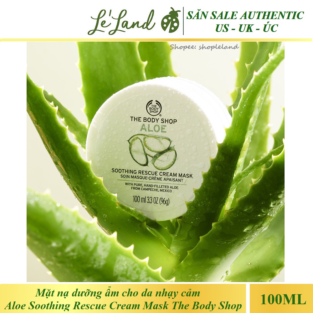 Bill US - Săn sale 75% -  Mặt nạ The Body Shop ALOE SOOTHING RESCUE CREAM MASK - Aloe Protective Restoring Mask
