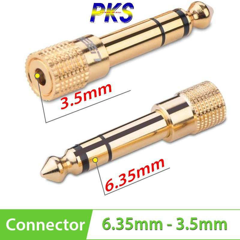 Đầu jack chuyển đổi âm thanh từ cổng 3.5mm cái sang cổng 6.5mm đực chính hãng UGREEN 20503