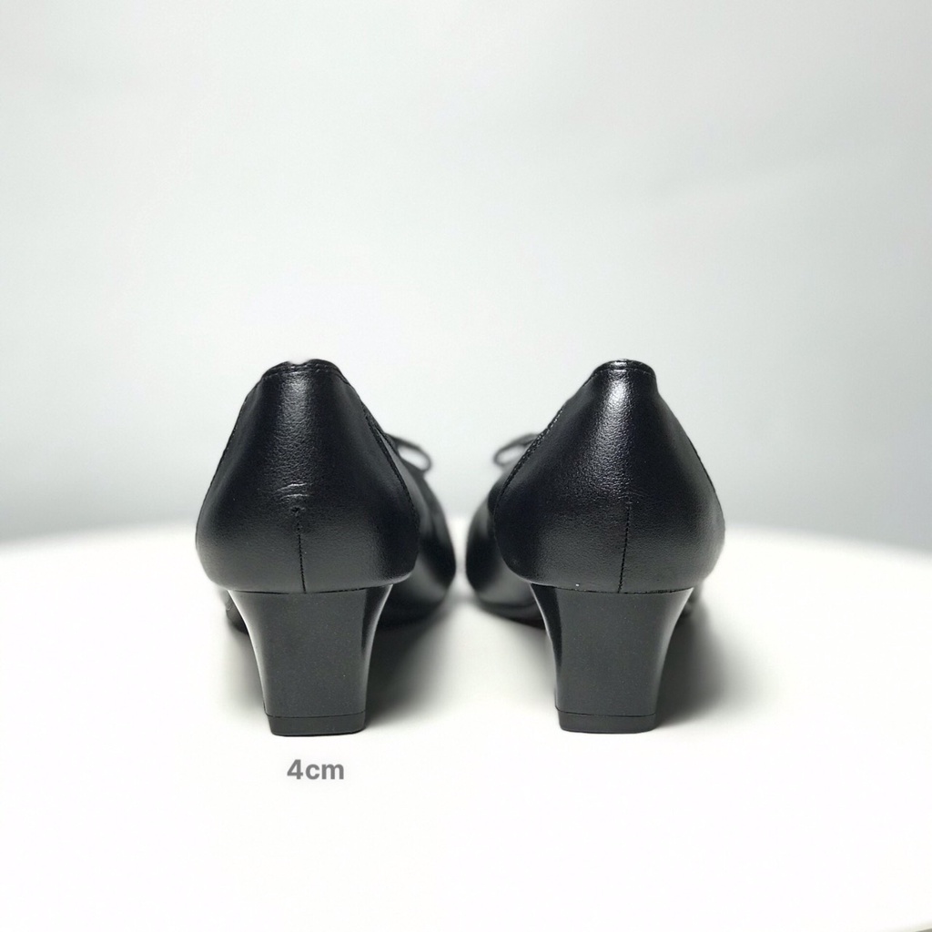 Giày công sở nữ BQ ❤️FREESHIP❤️ Giày cao gót thời trang mũi tròn khoá CD da mềm bo chun gót vuông 4cm GB5047