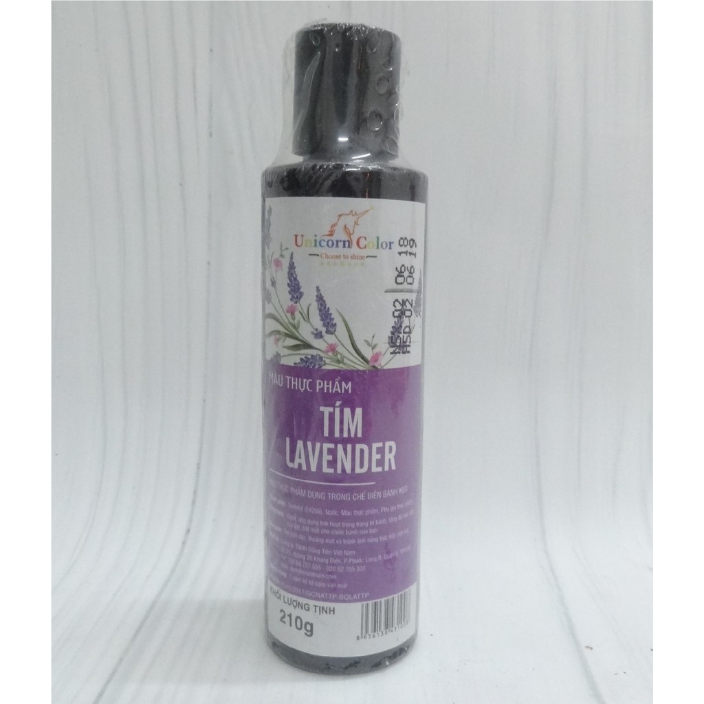 Màu nước tím lavender unicorn 210gr.