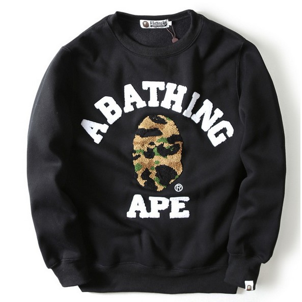 Áo Sweater Thêu BAPE Cổ Điển Giản Dị Cho Nam Và Nữ