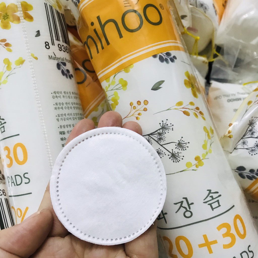 BÔNG TẨY TRANG MIHOO 150 MIẾNG 120+30 Cotton Pad