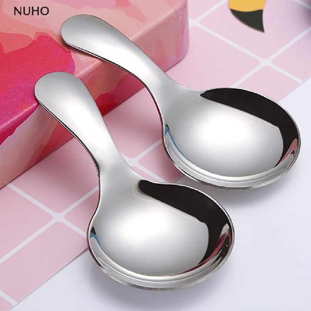 Muỗng Múc Gia Vị Bằng Thép Không Gỉ Tay Cầm Ngắn Dễ Thương