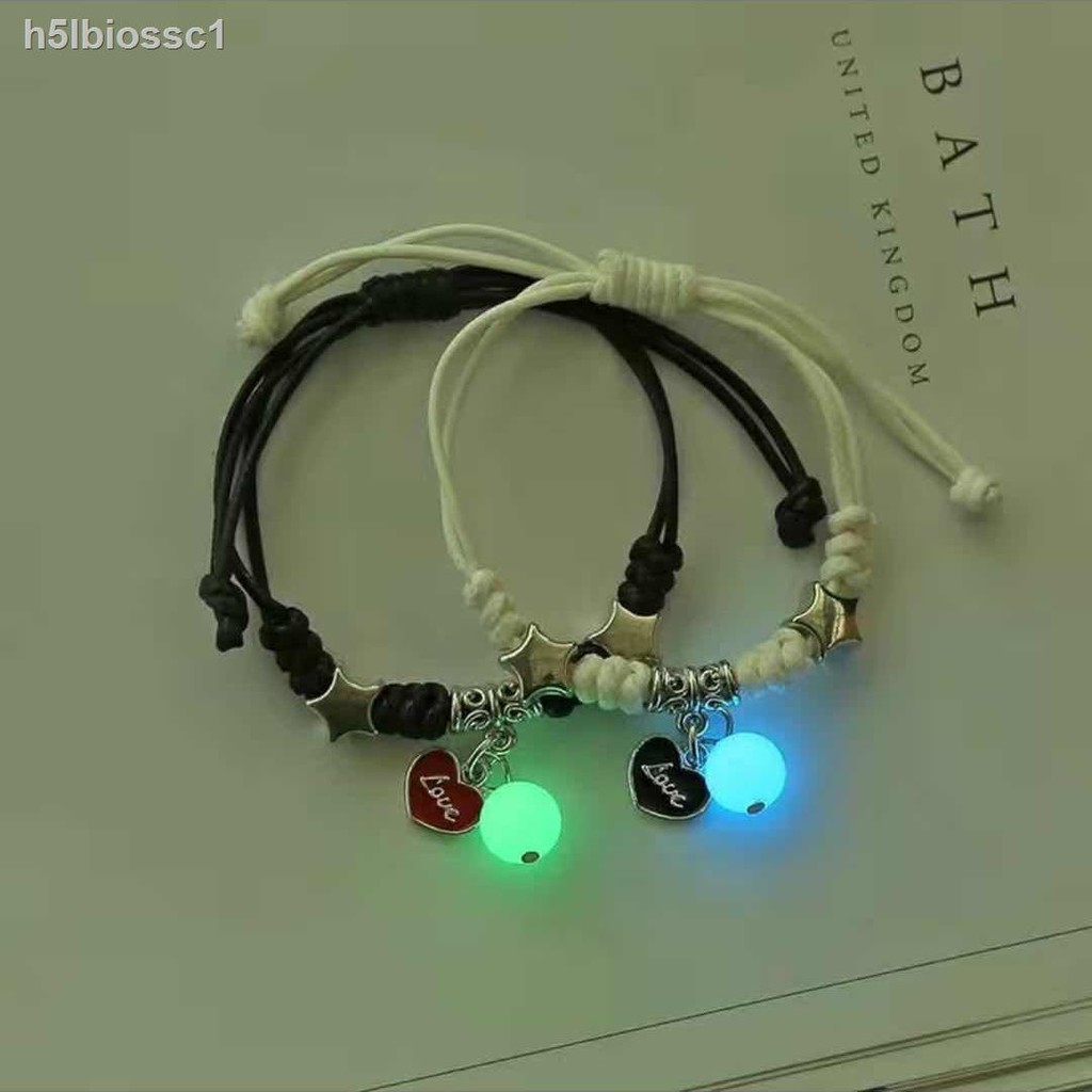 ▼Vòng tay dạ quang thời trang Hàn Quốc cặp đôi nam nữ quà tặng phát sáng sinh hai bạn gái người mẫu tình | BigBuy360 - bigbuy360.vn