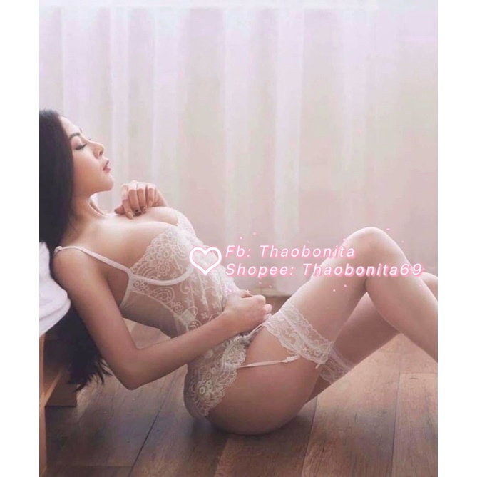 Váy ngủ ren sexy có kẹp (chưa kèm vớ) - Hàng sẵn T131 GIAO HOẢ TỐC HCM