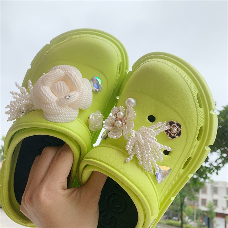 sticker dép crocsPhụ Kiện Khóa Trang Trí Giày Dép Hình Hoa Lớn