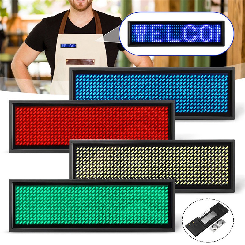 Bảng Hiệu Điện Tử Đèn Led Mini Nhiều Màu Sắc Tùy Chọn