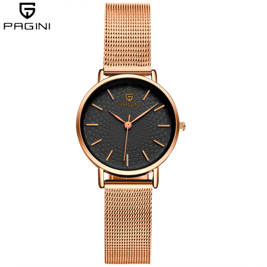 Đồng hồ đeo tay nữ Pagini PA8222 dây kim loại TITANIUM thời trang cá tính | BigBuy360 - bigbuy360.vn