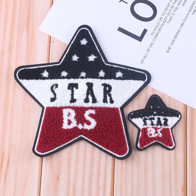 Sticker thêu, patch chất liệu nỉ bông dán quần áo, mũ, nón