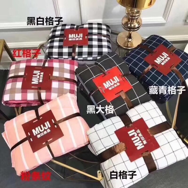 Bộ chăn ga gối đũi muji xuất nhập