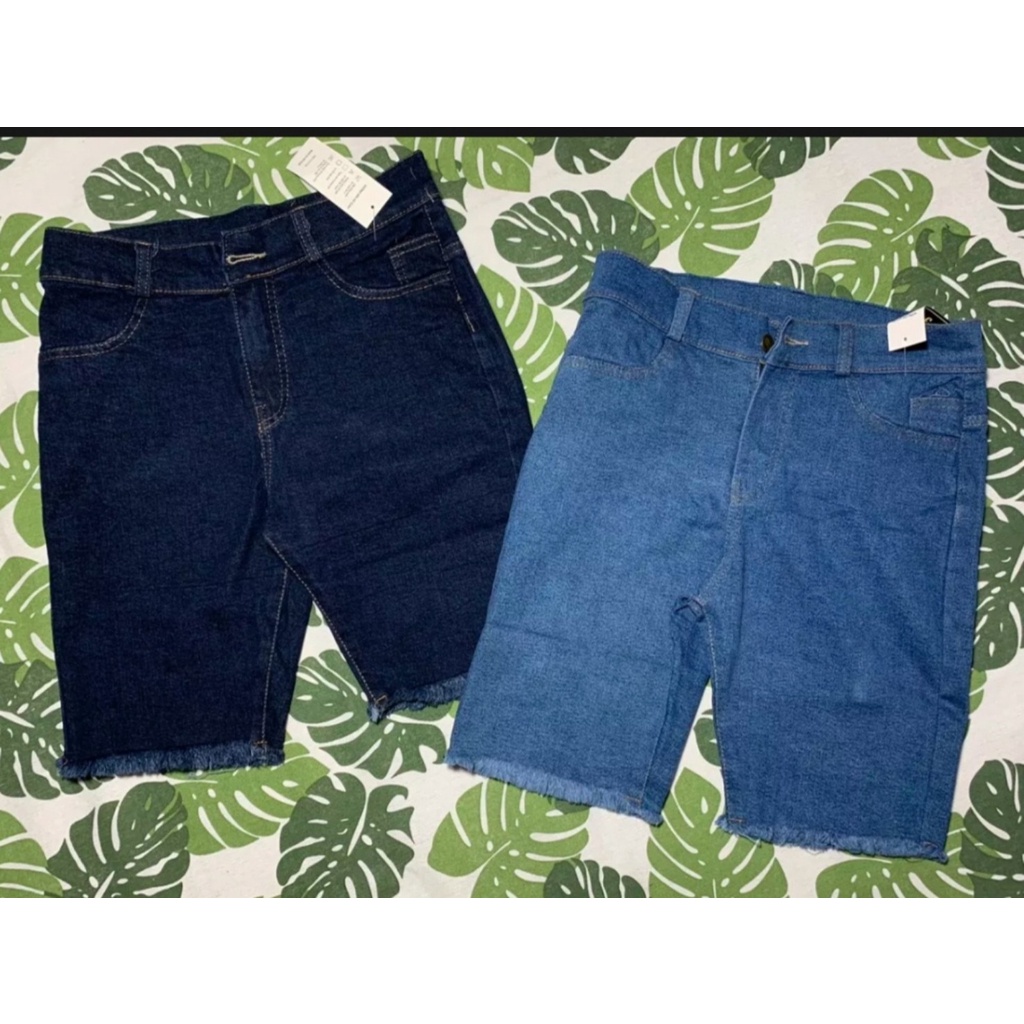Quần Jeans Kaki Ngố lửng nữ co giãn lưng cao SIZE từ 35kg đến 55kg