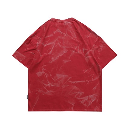 Áo thun SUXI ngắn tay cổ tròn dáng rộng in họa tiết kiểu đường phố cá tính dễ phối đồ hợp thời trang hè