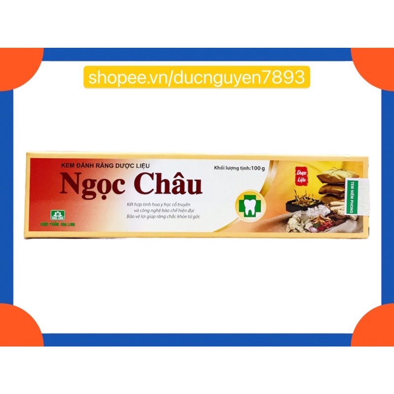 KEM ĐÁNH RĂNG NGỌC CHÂU DƯỢC LIỆU 100g