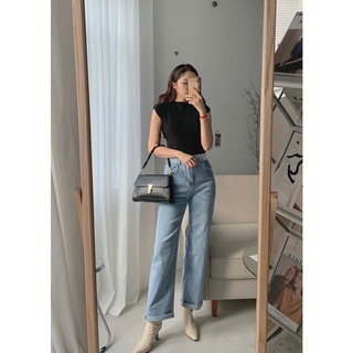 Quần jeans xuông xắn gấu cover Q-8028