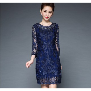 đầm váy trung niên sang trọng y mềm mịn ORDER