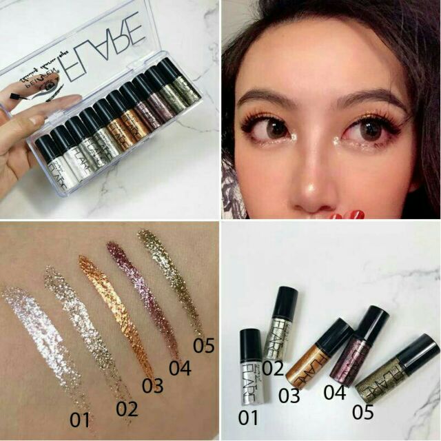 Gel Nhũ Lấp Lánh Makeup Mắt Flare